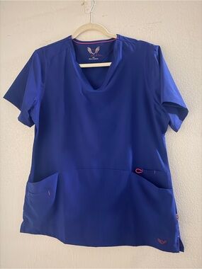 Smitten Royal Blue Scrub Set